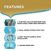 Amope Pedi Perfect Pro Rechargeable Foot File Dual- Speed with Diamond Crystals for Feet Hard and Dead Skin  Ultra Coarse Refill Head (Blue Gadget) 1