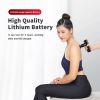 Workout Relaxation, Black Muscle Massage, Portable Body Pain Relief, Percussive Gun Deep Tissue with 4 Adjustable Speeds and 4 Heads