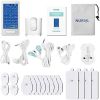NURSAL Dual Channel Touchscreen TENS Unit Muscle Stimulator Machine with 24 Modes Rechargeable Massager for Pain Relief Therapy